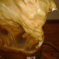 VINTAGE H.BECKER SCULPTURE SHEEP HERDER WITH GOAT DECORATIVE LAMP 1961