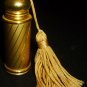 BEAUTIFUL INCASED GLASS BRASS PERFUME BOTTLE REUSABLE COMPACT REFILLABLE GOLD 5