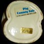 VINTAGE 1980 ENESCO PIG COUNTY FAIR JEM JELLO JAR LIDDED SUGAR BOWL