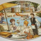 HANDPAINTED PORCELAIN OVAL PLATE CASINO CANNES HOTEL BAR ITALY