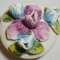 VICTORIAN TRADING COMPANY VTC MINIATURE FLORAL TULIP TRINKET BOX