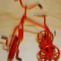 MINIATURE RED TRICYCLE PAINTED METAL BIKE DOLLHOUSE ROC