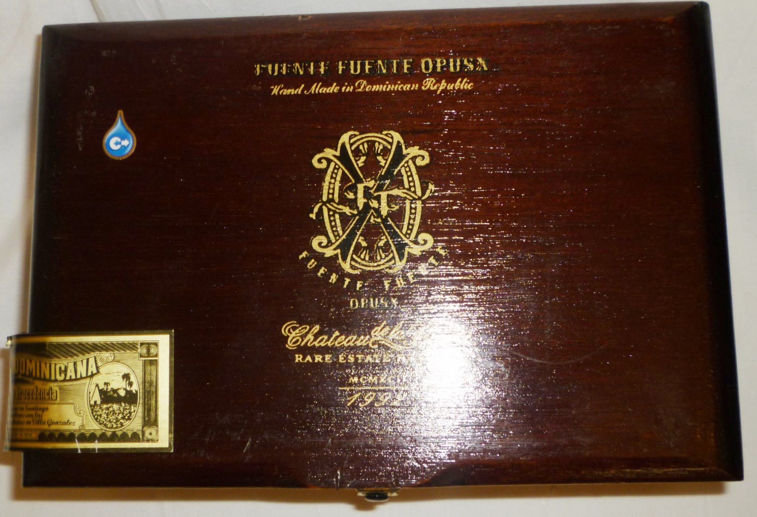 CHATEAU DE LA FUENTE FUENTE OPUSX CHERRY WOOD CIGAR HOLDER CASE ...