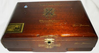 CHATEAU DE LA FUENTE FUENTE OPUSX CHERRY WOOD CIGAR HOLDER CASE SUPER BELIOOSO