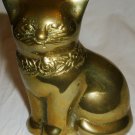 CHARMING SOLID BRASS CAT FIGURINE PAPER WEIGHT
