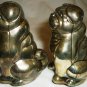 CUTE BULLDOG PUG DOG SILVERPLATED GODINGER SALT & PEPPER SHAKERS