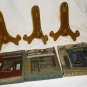 CHIU TAK HAK 3D HARD RESIN DECORATIVE TILES FRENCH STREET STORE FRONTS SET/3 +ST