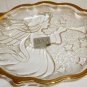 BEAUTIFUL MIKASA 3D CLEAR GLASS ANGEL SONG GOLD TRIM SWEET DISH JAPAN NMB CHRISTMAS