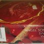 BEAUTIFUL MIKASA 3D CLEAR GLASS ANGEL SONG GOLD TRIM SWEET DISH JAPAN NMB CHRISTMAS