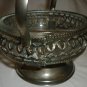 VINTAGE FILIGREE SILVERPLATED WITH GLASS LINER OPEN SUGAR BOWL ENGLAND