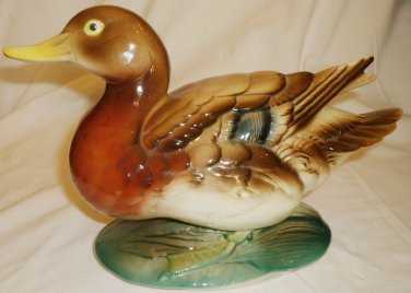BEAUTIFUL PORCELAIN HANDPAINTED MALLARD BY A.D. PRIOLO