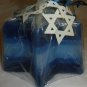 MULTISHADE BLUE STAR OF DAVID CANDLE GIFT JUDAISM