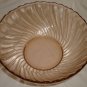 ARCOROC FRANCE ROSALINE PINK SWIRL GLASS SALAD FRUIT SERVING BOWL