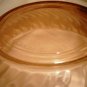 ARCOROC FRANCE ROSALINE PINK SWIRL GLASS SALAD FRUIT SERVING BOWL
