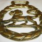 VINTAGE SOLID BRASS HORSE BRASSES HERALDIC LION