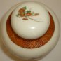 VINTAGE SATSUMA JAPAN GINGER JAR LIDDED URN VASE PEACOCK CHERRY BLOSSOMS