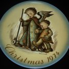 SCHMID SISTER BERTA HUMMEL COLLECTIBLE PORCELAIN PLATE CHRISTMAS 1974 W.GERMANY