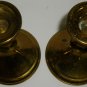 VINTAGE BRASS TOWLE TAPER CANDLE HOLDER SET OF 2 MADE IN USA