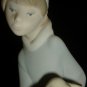 LLADRO UNGLAZED PORCELAIN FIGURINE SHEPHERD BOY WITH SHEEP LAMB MADE IN SPAIN