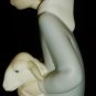 LLADRO UNGLAZED PORCELAIN FIGURINE SHEPHERD BOY WITH SHEEP LAMB MADE IN SPAIN