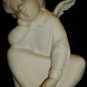 LLADRO UNGLAZED PORCELAIN FIGURINE THINKING ANGEL PENSANDRO 4539 MADE IN SPAIN