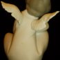 LLADRO UNGLAZED PORCELAIN FIGURINE THINKING ANGEL PENSANDRO 4539 MADE IN SPAIN