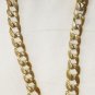 VINTAGE SILVER COLORED BIG LINK CHAIN NECKLACE