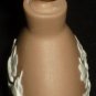 VINTAGE FRANKLINMINT TAN LIGHT BROWN PORCELAIN DECORATIVE PERFUME BOTTLE FREESIA