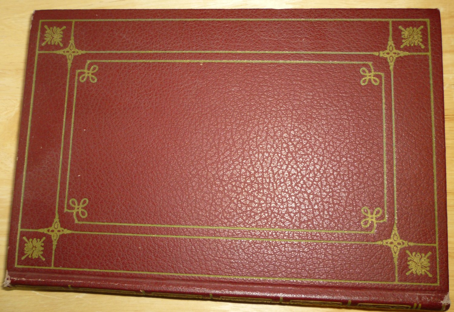 VINTAGE HARDCOVER JOURNAL NOTEBOOK PERFORATED PAGES IN RED COVER