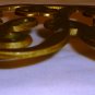 WILLIAMSBURG VIRGINIA METALCRAFTERS SOLID BRASS CYPHER TRIVET KING GEORGE