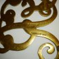 WILLIAMSBURG VIRGINIA METALCRAFTERS SOLID BRASS CYPHER TRIVET KING GEORGE