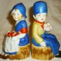 CHARMING VINTAGE PORCELAIN DUTCH GIRL & BOY BOOKENDS SET OF 2 JAPAN