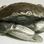 VINTAGE HUDSON PEWTER MINIATURE FIGURINE CRAB CRUSTACEAN CIA 115