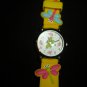 CHARMING GENEVA KIDS DRAGONFLY YELLOW BAND WRISTWATCH WATER RESISTANT WATCH