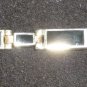 ELEGANT SILVER & BLACK ENAMEL TENNIS BRACELET