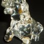 CHARMING CRYSTAL GLASS BASSET HOUND PUPPY DOG FIGURINE GERMANY PRINCESS HOUSE