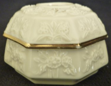 PORCELAIN LENOX SMALL TRINKET BOX MISSING PART 'MAY'