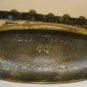 VINTAGE BRONZE GREEN PATINA MENORAH HEBREW INSCRIPTION JUDAISM CANDLES ARE HOLY