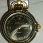 EXCELLANC WOMEN'S WATCH CLASSIC WRISTWATCH BRUSH NICKEL W/GOLD BRACELET SWISS MV