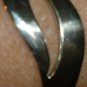 BEAUTIFUL SILVER OPEN BANGLE CALF BRACELET MEXICO