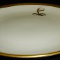 VINTAGE ROSENTHAL EMPIRE BAVARIA WHITE W/GOLD TRIM EMBOSSED WITH 'L' LUNCH PLATE