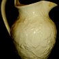 WEDGWOOD ENGLAND OF ETRURIA & BARLASTON QUEENS WARE EMBOSSED GRAPE PITCHER