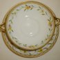 ANTIQUE PORCELAIN NIPPON M CONSOMME BOUILLON TEA DOUBLE HANDLED CUP & SAUCER 4+