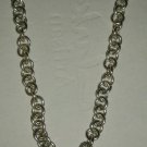 .925 STERLING SILVER TWO HEARTS CHARM PENDANT CHAIN LINK NECKLACE TIFFANY & Co.