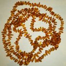 VINTAGE 56" BALTIC GOLDEN AMBER STRAND BEADS NECKLACE VINTAGE 56" BALTIC GOLDEN AMBER STRAND BEADS NECKLACE