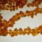 VINTAGE 56" BALTIC GOLDEN AMBER STRAND BEADS NECKLACE