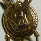 COLLECTIBLE GOLD FILLED TRACTOR LAPEL HAT NECKTIE PIN