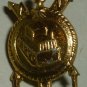 COLLECTIBLE GOLD FILLED TRACTOR LAPEL HAT NECKTIE PIN