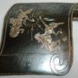 VINTAGE SIAM STERLING THAILAND DANCING WARRIOR GODDESS ETCHED BROOCH PIN