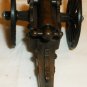 TOY ARTILLERY CANNON BRONZE BARREL MOVING WHEELS